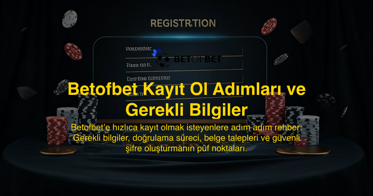 Betofbet Kayıt Ol Adımları ve Gerekli Bilgiler